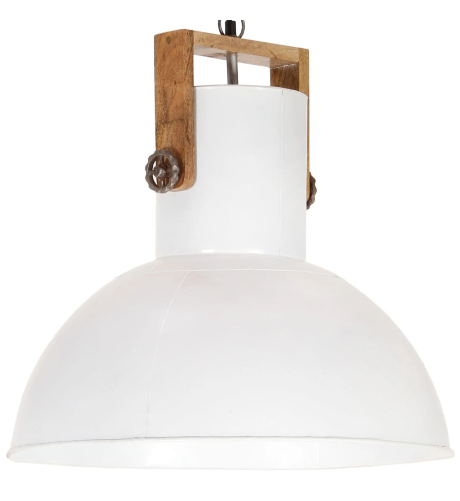 Lampe suspendue industrielle 25 W Blanc Rond Manguier 52 cm E27