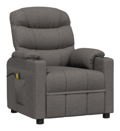 Fauteuil de massage Gris foncé Tissu