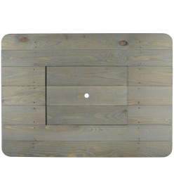 Esschert Design Dessus de table pour caisse de bière Gris