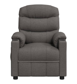 Fauteuil électrique de massage Gris foncé Tissu