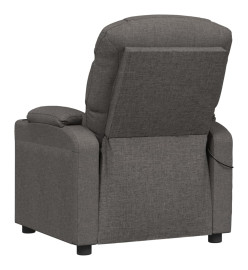 Fauteuil électrique de massage Gris foncé Tissu