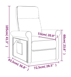 Fauteuil de massage Marron Similicuir