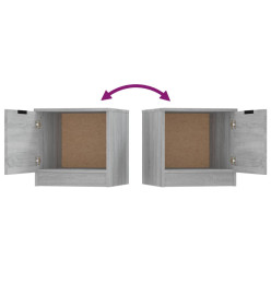 Tables de chevet 2 pcs Sonoma gris 40x39x40 cm