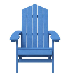 Chaise Adirondack de jardin PEHD Bleu marine