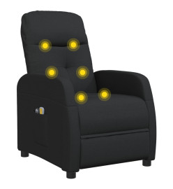 Fauteuil de massage Noir Tissu