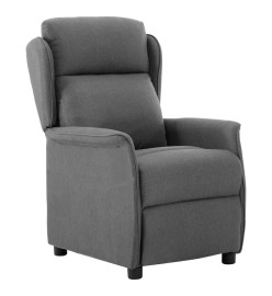 Fauteuil inclinable Gris clair Tissu