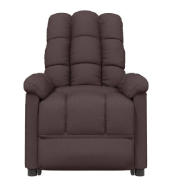 Fauteuil de massage Marron foncé Tissu