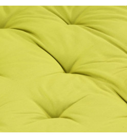 Coussin de plancher de palette Coton 120x80x10 cm Vert