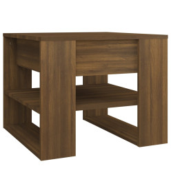 Table basse Chêne marron 55,5x55x45 cm Bois d'ingénierie