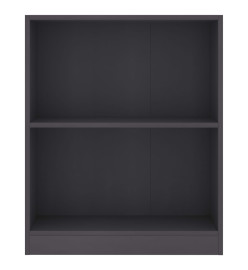 Bibliothèque Gris 60x24x74,5 cm Bois d'ingénierie