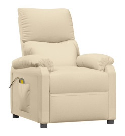 Fauteuil de massage Crème Tissu