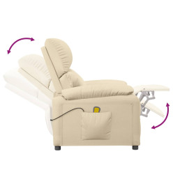 Fauteuil de massage Crème Tissu