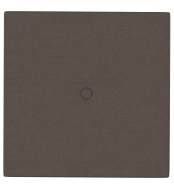 Panneaux muraux 12 pcs Taupe 30x30 cm Tissu 1,08 m²