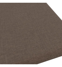 Panneaux muraux 12 pcs Taupe 30x30 cm Tissu 1,08 m²