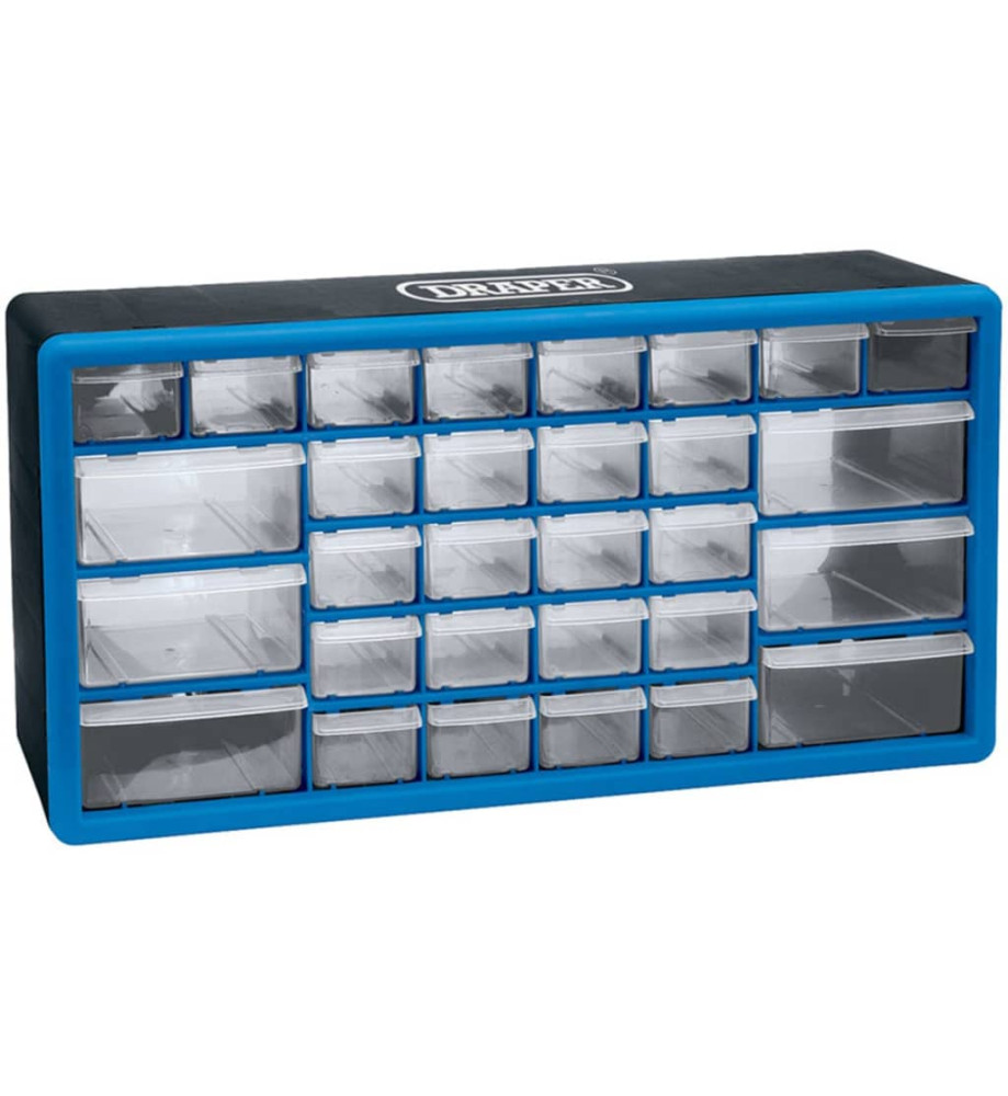 Draper Tools Organisateur d'outils 30 tiroirs Bleu 12015