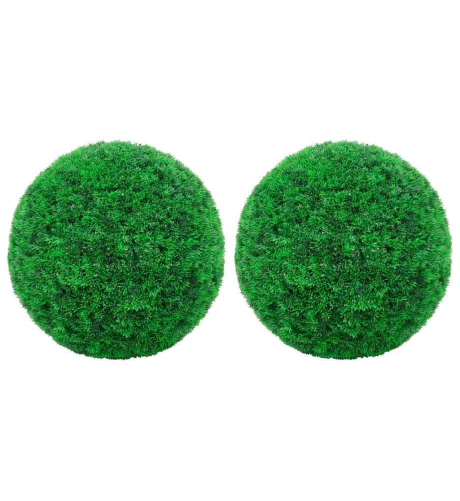 Boules de buis artificielles 2 pcs 27 cm