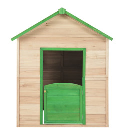 Maison de jeu pour enfants Bois de sapin Vert