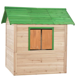 Maison de jeu pour enfants Bois de sapin Vert