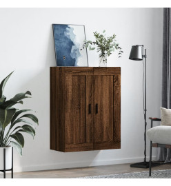 Armoire murale chêne marron 69,5x34x90 cm bois d'ingénierie