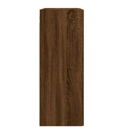 Armoire murale chêne marron 69,5x34x90 cm bois d'ingénierie