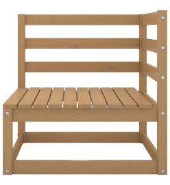 Salon de jardin 3 pcs Marron miel Bois de pin massif