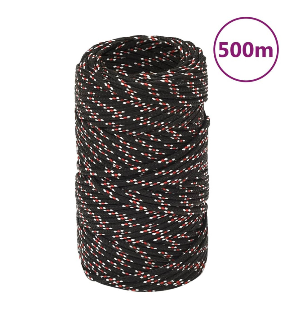 Corde de bateau Noir 2 mm 500 m Polypropylène