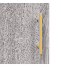 Armoire murale sonoma gris 69,5x34x90 cm bois d'ingénierie