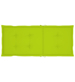 Chaises inclinables de jardin avec coussins 8 pcs Teck solide