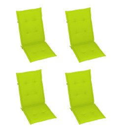Chaises inclinables de jardin 3 pcs avec coussins Bois d'acacia