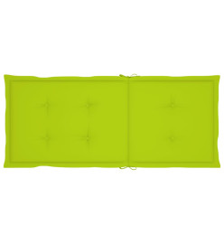 Chaises inclinables de jardin 3 pcs avec coussins Bois d'acacia
