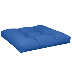 Coussin de palette bleu royal 70x70x12 cm tissu