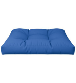 Coussin de palette bleu royal 70x70x12 cm tissu