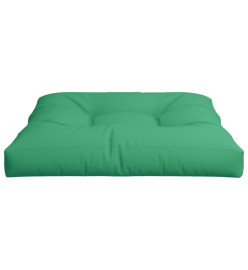 Coussin de palette vert 70x70x12 cm tissu