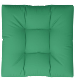 Coussin de palette vert 70x70x12 cm tissu