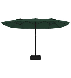 Parasol à double tête vert 449x245 cm