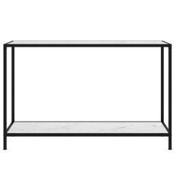 Table console Blanc 120x35x75 cm Verre trempé