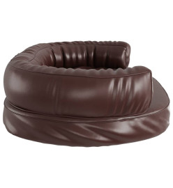 Lit pour chien ergonomique Mousse Marron 75x53 cm Similicuir