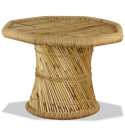 Table basse bambou octogonale 60 x 60 x 45 cm