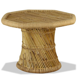 Table basse bambou octogonale 60 x 60 x 45 cm