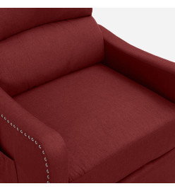 Fauteuil de massage Rouge bordeaux Tissu