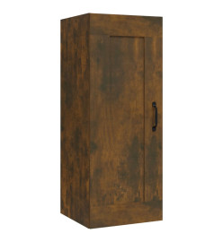 Armoire suspendue Chêne fumé 35x34x90 cm Bois d'ingénierie