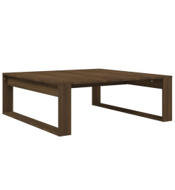 Table basse Chêne marron 100x100x35 cm Bois d'ingénierie