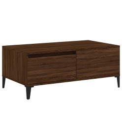 Table basse Chêne marron 90x50x36,5 cm Bois d'ingénierie