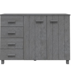 Buffet HAMAR Gris foncé 113x40x80 cm Bois massif de pin