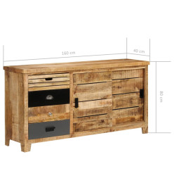 Buffet Bois de manguier solide 160 x 40 x 80 cm