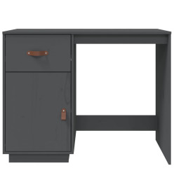 Bureau Gris 95x50x75 cm Bois massif de pin