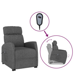 Fauteuil Gris foncé Tissu