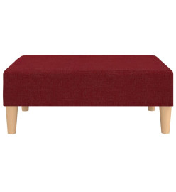 Repose-pied Rouge bordeaux 78x56x32 cm Tissu