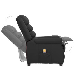 Fauteuil de massage Noir Similicuir