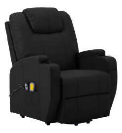 Fauteuil de massage Noir Similicuir